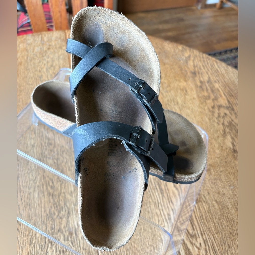 Birkenstock Mayari Women toe loop design black size 38 EU/8 US - Picture 11 of 12